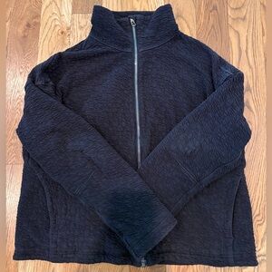 lululemon athletica Women's Black Textured Full-Zip Jacket